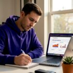 Man studying DEX type comparison at home